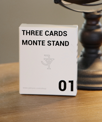 Three Cards Monte Stand RED (Gimmicks and Online Instruction) by Jeki Yoo - Trick