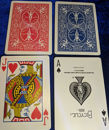 Magnetic Card- Bicycle Cards (2 Per Package) Double Back Blue by Chazpro - Trick