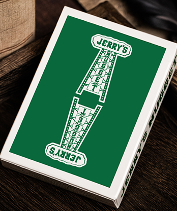 Jerry's Nugget (Felt Green) Marked Monotone Playing Cards