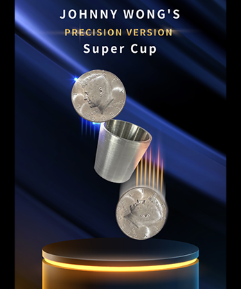 Super Cup PERCISION (Half Dollar) by Johnny Wong - (1 DVD and 1 cup) Trick