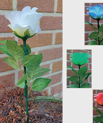 Remote Light Rose Multi-color (Charger Included) by JL Magic - Trick