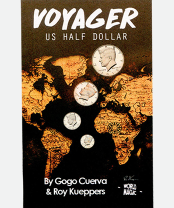 Voyager US Half Dollar (Gimmick and Online Instruction) by GoGo Cuerva - Trick