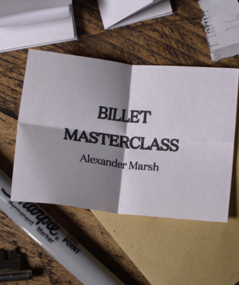 Billet Masterclass (Online Instructions plus Materials) by Alexander Marsh and The 1914 - Trick