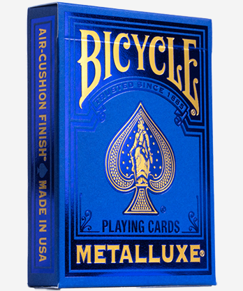Bicycle Metalluxe Blue Playing Cards by US Playing Card Co.