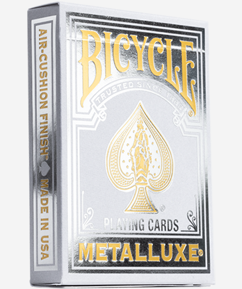 Bicycle Metalluxe Silver Playing Cards by US Playing Card Co.