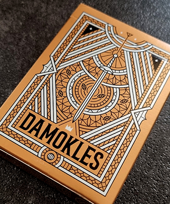 Damokles Cuprum Playing Cards by Giovanni Meroni
