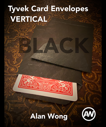 Tyvek VERTICAL Envelopes BLACK (10 pk.) by Alan Wong - Trick