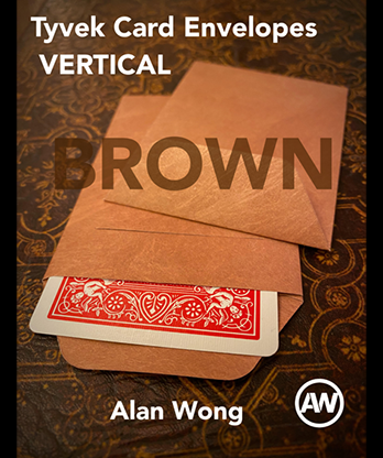 Tyvek VERTICAL Envelopes BROWN (10 pk.) by Alan Wong - Trick