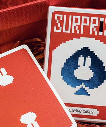 Surprise Deck V5 (Red) Playing cards by Bacon Playing Card Company