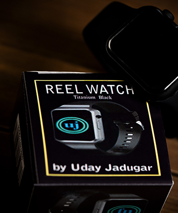 REEL WATCH Titanium Black with black band smart watch (KEVLAR) by Uday Jadugar - Trick