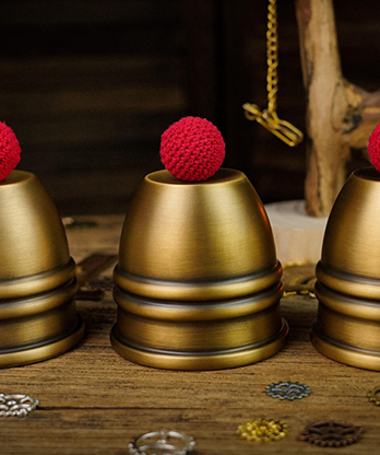 Artistic Combo Cups and Balls (Brass) by TCC - Trick