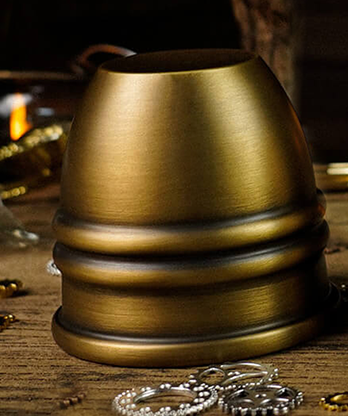 Artistic Chop cup and balls (Brass) by TCC - Trick