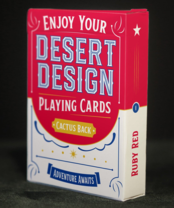 Desert Design (Ruby Red) Playing Cards