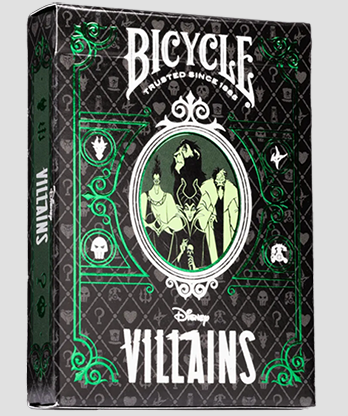 Bicycle Disney Villains (Green)  by US Playing Card Co.