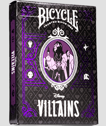 Bicycle Disney Villains (Purple)  by US Playing Card Co.