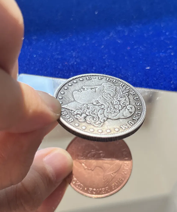 Copper Morgan Double Face Coin by N2G - Trick