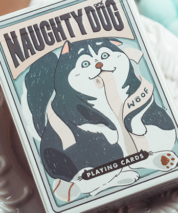 Naughty Dog Playing Cards by 808 Magic and Bacon Playing Card