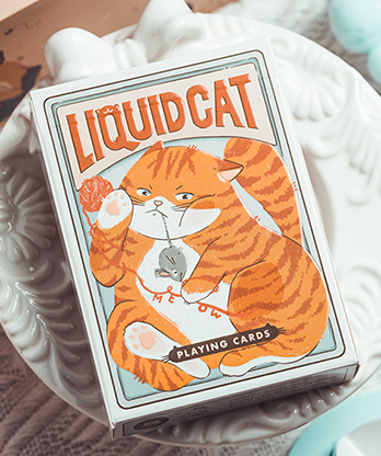 Liquid Cat Playing Cards by 808 Magic and Bacon Playing Card