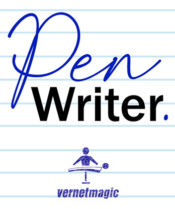 PEN WRITER Black (Gimmicks and Online Instructions) by Vernet Magic - Trick