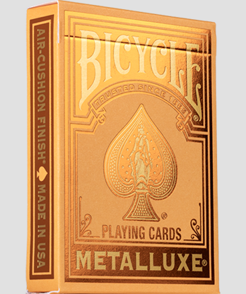 Bicycle Metalluxe Orange Playing Cards by US Playing Card Co.