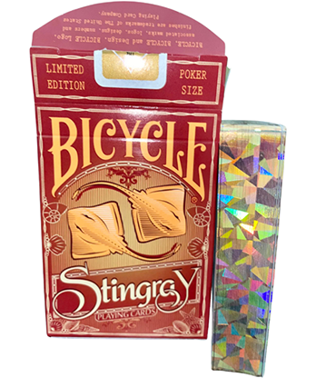 Gilded Bicycle Stingray (Orange) Playing Cards