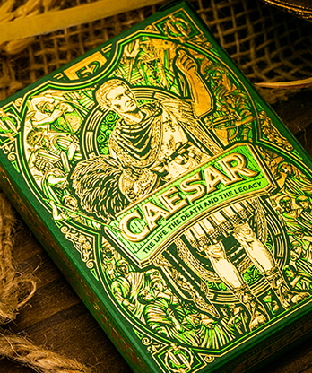 Caesar (Green) Playing Cards by Riffle Shuffle