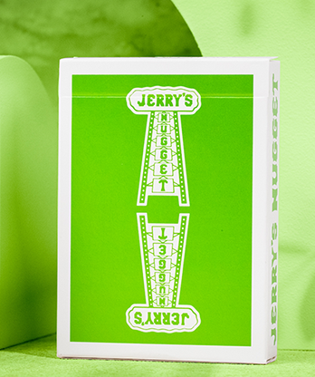 Jerry's Nugget Monotone (Metallic Green) Playing Cards