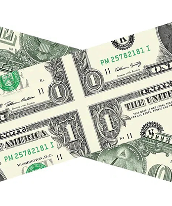 MAGIC MISMADE BILL (USD 1 Dollar Bill) by Diamond Jim Tyler