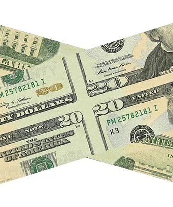MAGIC MISMADE BILL (USD 20 Dollar Bill) by Diamond Jim Tyler