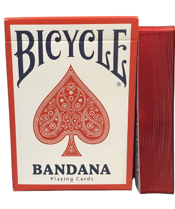 Gilded Bicycle Bandana (Red) Playing Cards