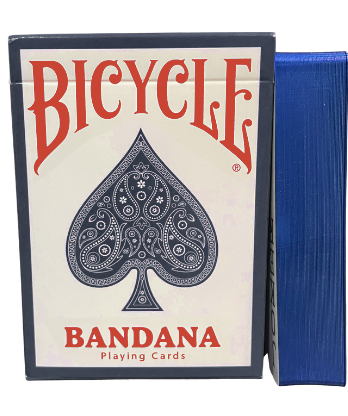 Gilded Bicycle Bandana (Blue) Playing Cards