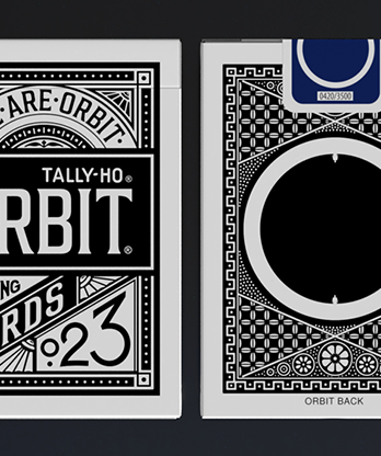 Orbit Tally Ho Circle Back (Black) Playing Cards