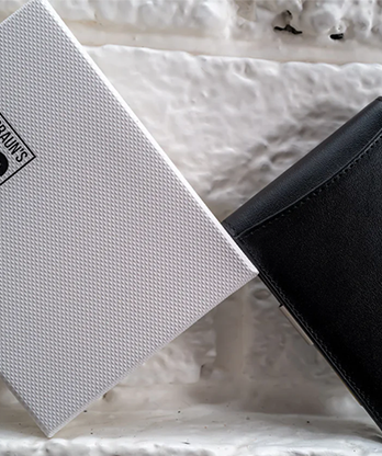 FPS Wallet True BlacK Leather (Gimmicks and Online Instructions) by Magic Firm - Trick