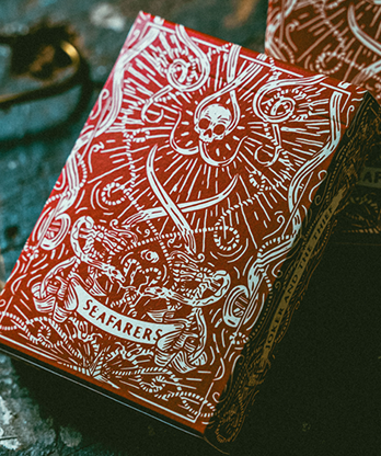 Red Seafarers Playing Cards by Joker and the Thief