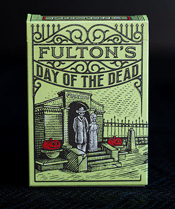 FULTON'S Day Of The Dead Green Edition Playing Cards