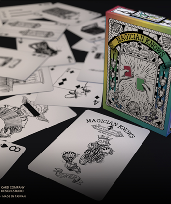 Magician Knows Playing Cards V1 (Black and White) by 808 Magic and Alan Wong