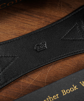 Leather Book Weight (Black) by TCC Presents