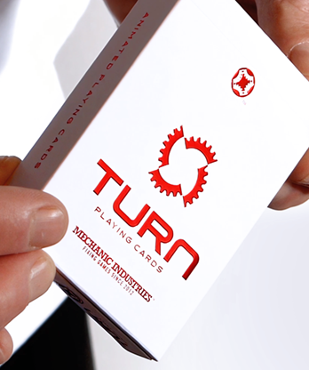 TURN (Red) Playing Cards by Mechanic Industries - Trick