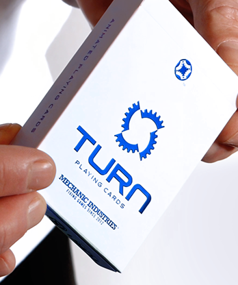 TURN (Blue) Playing Cards by Mechanic Industries - Trick