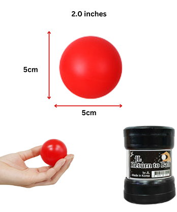 Return Ball (Red, 2") by JL Magic
