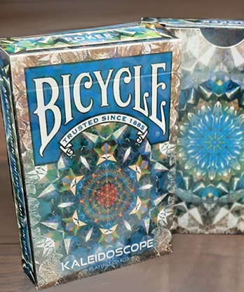 Bicycle Kaleidoscope Blue Playing Cards