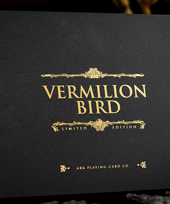 Vermilion Bird Black Gold Box Set by Ark Playing Cards