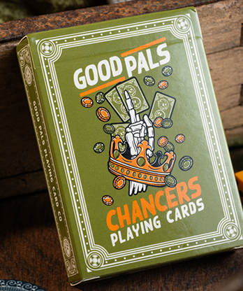 Chancers V3 Green (Marked) Playing Cards by Good Pals