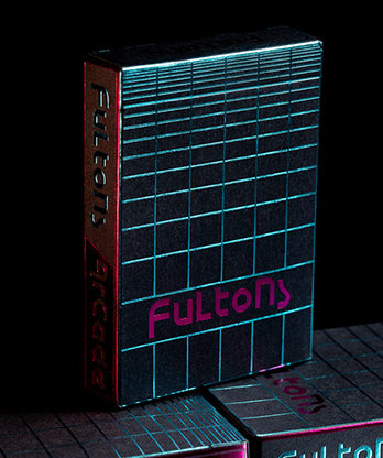 FULTONS Arcade TRON Edition Pink and Blue Foil Playing Cards