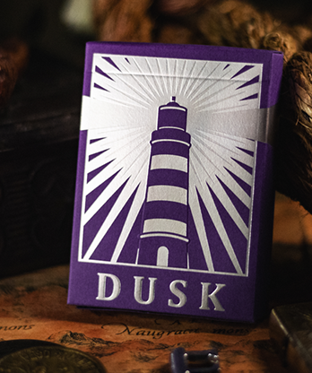 Lighthouse Dusk Playing Cards by EmilySleights
