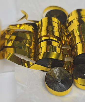 Kabuki Streamer Gold (Small, Pack of 2) Metallic by JL Magic