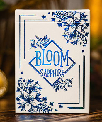 Bloom Sapphire Playing Cards by EmilySleights52