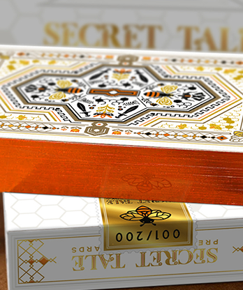 Secret Tale Ragnar MINI White Bee Playing Cards