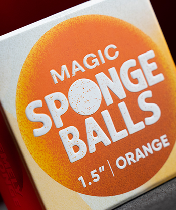 Magic Sponge Balls 4PK ORANGE 1.5" by Murphy's Magic