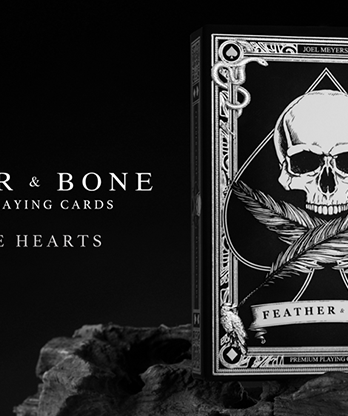 Feather & Bone: The Chrome Hearts (Foil) Playing Cards by Joel Meyers